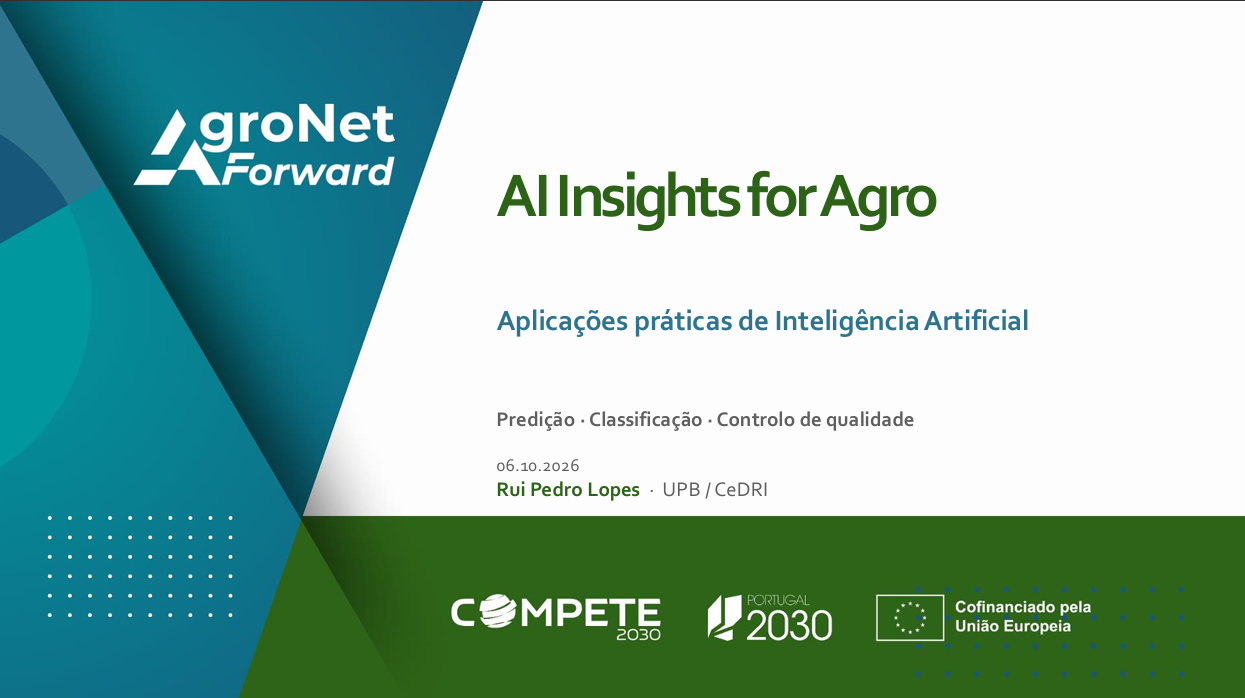 Webinar “AI Insights for Agro: Aplicações práticas de Inteligência Artificial”
